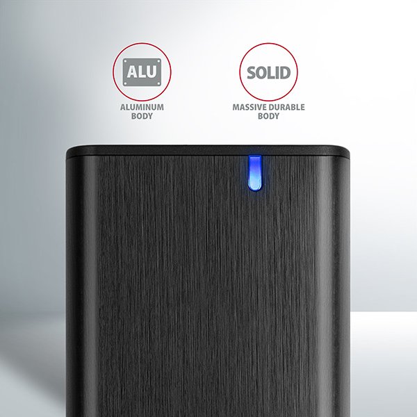 AXAGON EEM2-SBC, USB-C 3.2 Gen 2 - M.2 SATA SSD kovový RAW box, bezšroubkový - obrázek č. 6