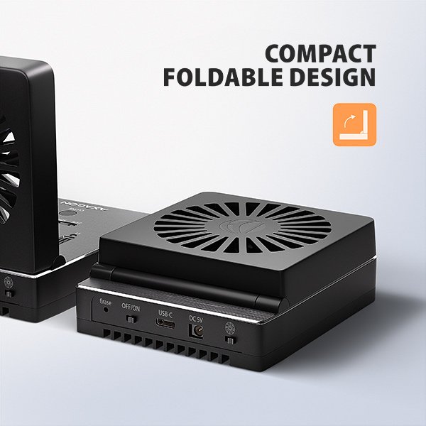 AXAGON ADSA-M2C44, USB4 dokovací stanice pro 4× M.2 NVMe SSD s funkcí klonování - obrázek č. 2
