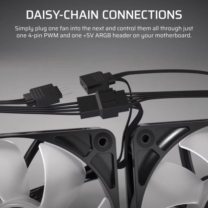 CORSAIR ventilátor RS120 ARGB, 120mm, W - obrázek č. 3