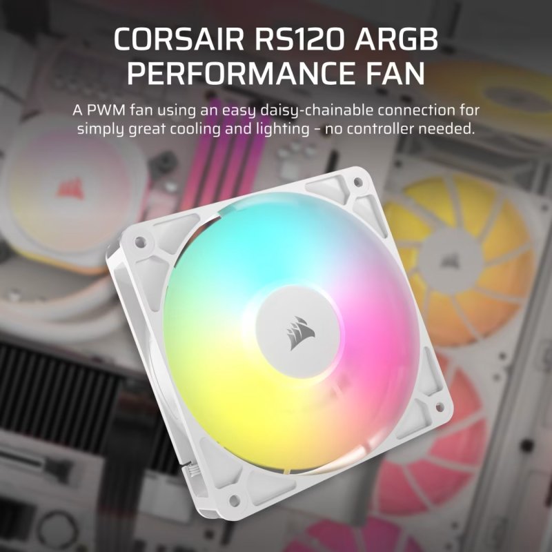 CORSAIR ventilátor RS120 ARGB, 120mm, W - obrázek č. 1
