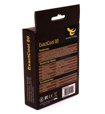 EXACTGAME ExactCool 80 (80x80x25mm 6,8dbA) - obrázek č. 3