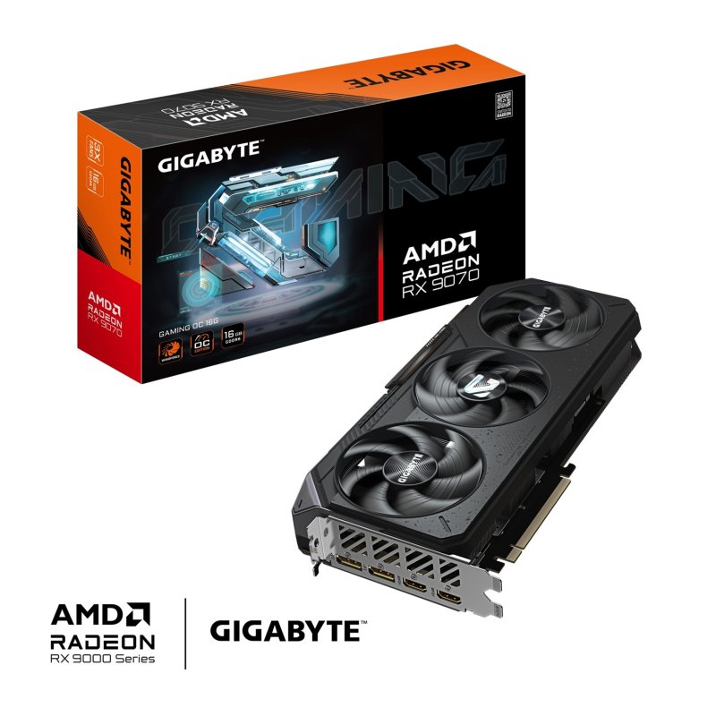 GIGABYTE Radeon RX 9070 16G / Gaming / 16GB / GDDR6 - obrázek produktu