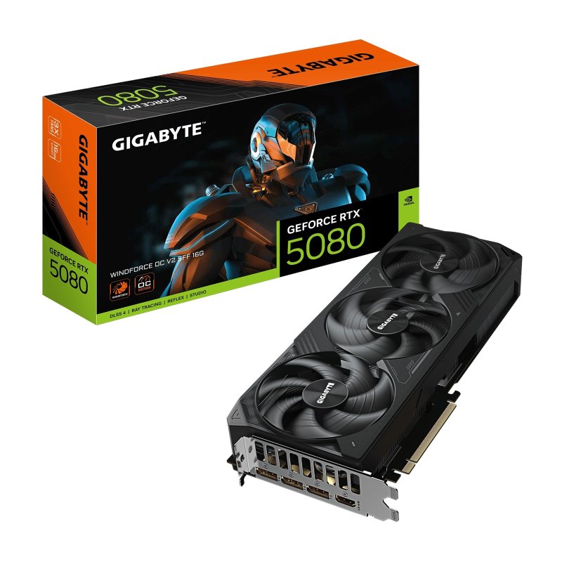 GeForce RTX­­ 5080 WINDFORCE V2 SFF 16G / OC / 16GB / GDDR7 - obrázek produktu