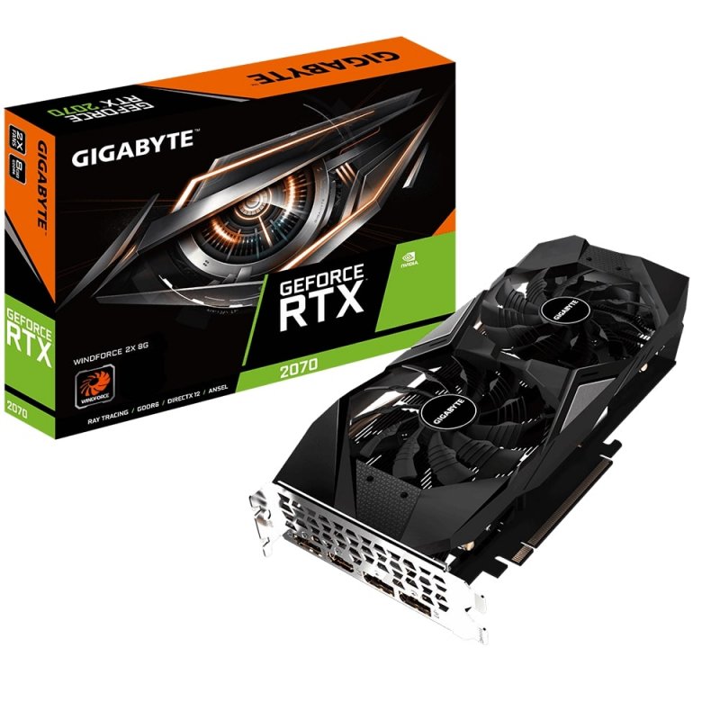 GIGABYTE GeForce® RTX 2070 WINDFORCE 2X 8G 3.0 - obrázek produktu