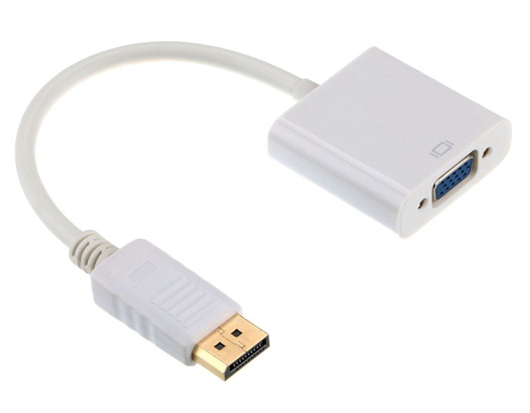 GEMBIRD Redukce DisplayPort to VGA, white, 0,1m, M/ F - obrázek produktu