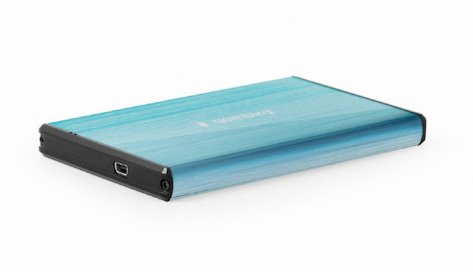 GEMBIRD USB 3.0 hliníkový externí box 2,5", modrý - obrázek produktu