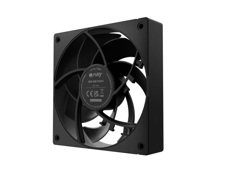 Ventilátor FURY SAI S12 PWM, Černý - obrázek č. 3
