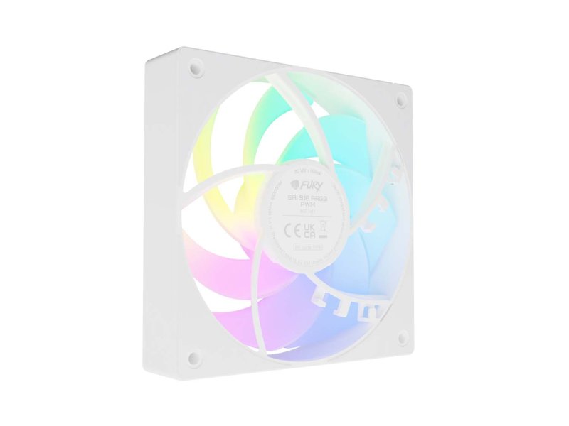 Ventilátor FURY SAI S12 ARGB PWM, Bílý - obrázek č. 1