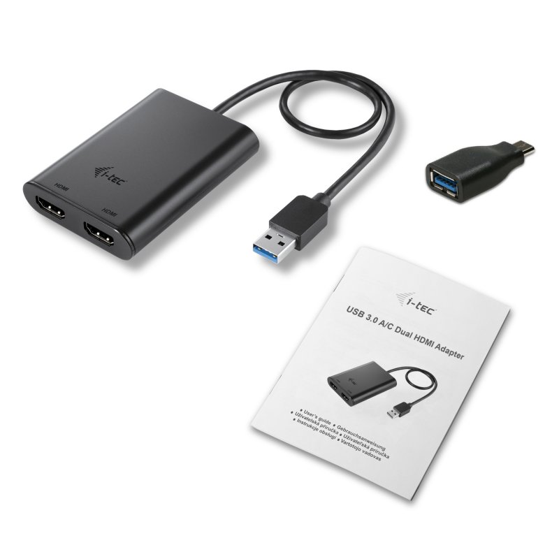 i-tec USB 3.0 2x 4K Ultra HD HDMI Display Adapter - obrázek č. 3