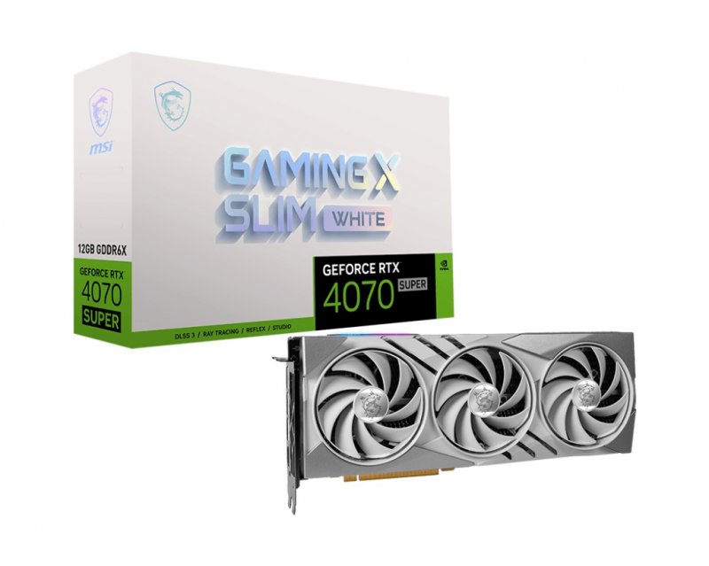 MSI GeForce RTX 4070 SUPER X SLIM WHITE/ Gaming/ 12GB/ GDDR6x - obrázek č. 4