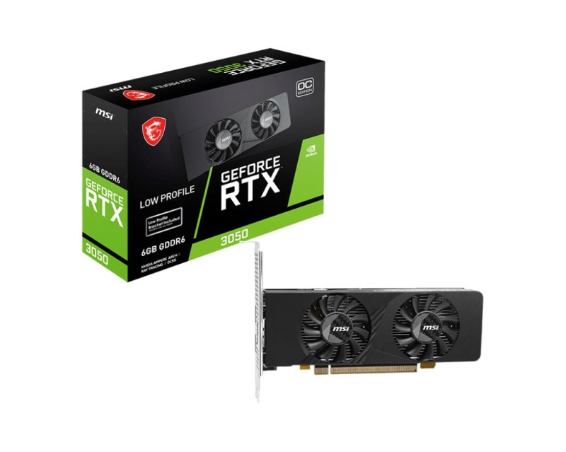 MSI RTX 3050 LP E 6G OC - obrázek produktu