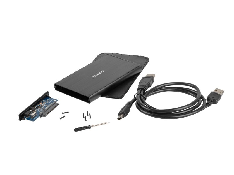 Externí box pro HDD 2,5" USB 2.0 Natec Rhino, černý - obrázek č. 4