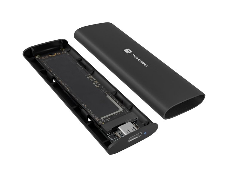 Externí box pro SSD Natec RHINO M.2 NVME LITE USB-C 3.1 GEN2, hliníkové tělo - obrázek č. 11