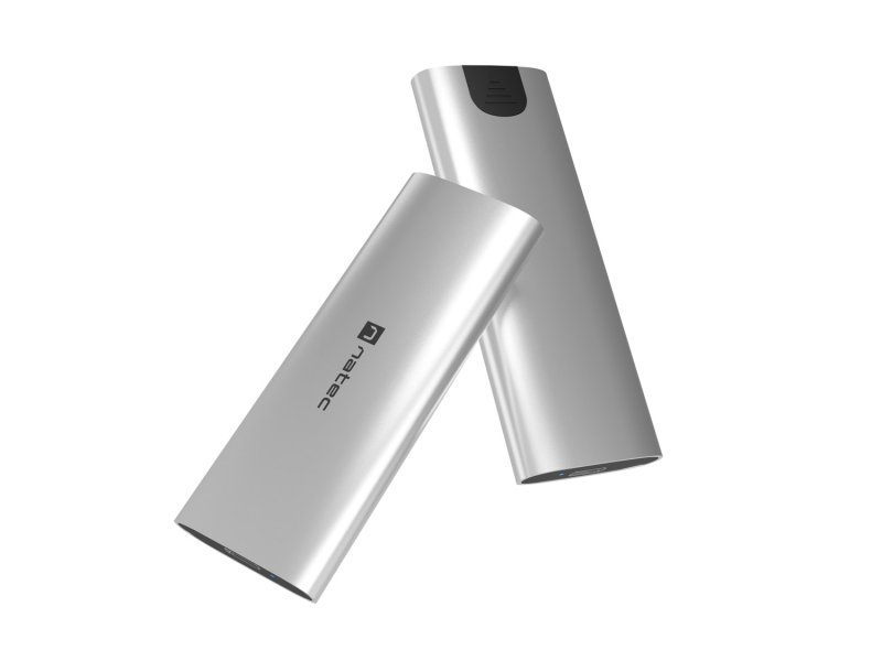 Externí box pro SSD Natec RHINO M.2 NVME LITE USB-C 3.2 GEN 2, hliníkové tělo, ARCTIC SILVER - obrázek č. 5