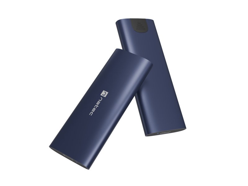Externí box pro SSD Natec RHINO M.2 NVME LITE USB-C 3.2 GEN 2, hliníkové tělo, STEEL NAVY - obrázek č. 7