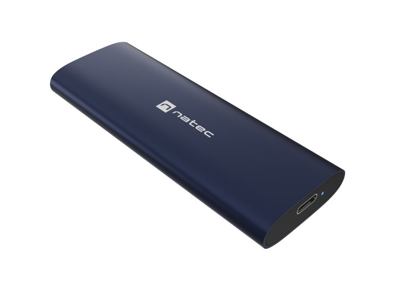 Externí box pro SSD Natec RHINO M.2 NVME LITE USB-C 3.2 GEN 2, hliníkové tělo, STEEL NAVY - obrázek produktu