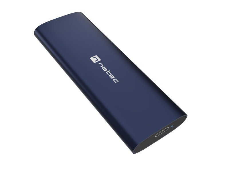 Externí box pro SSD Natec RHINO M.2 NVME LITE USB-C 3.2 GEN 2, hliníkové tělo, STEEL NAVY - obrázek č. 1