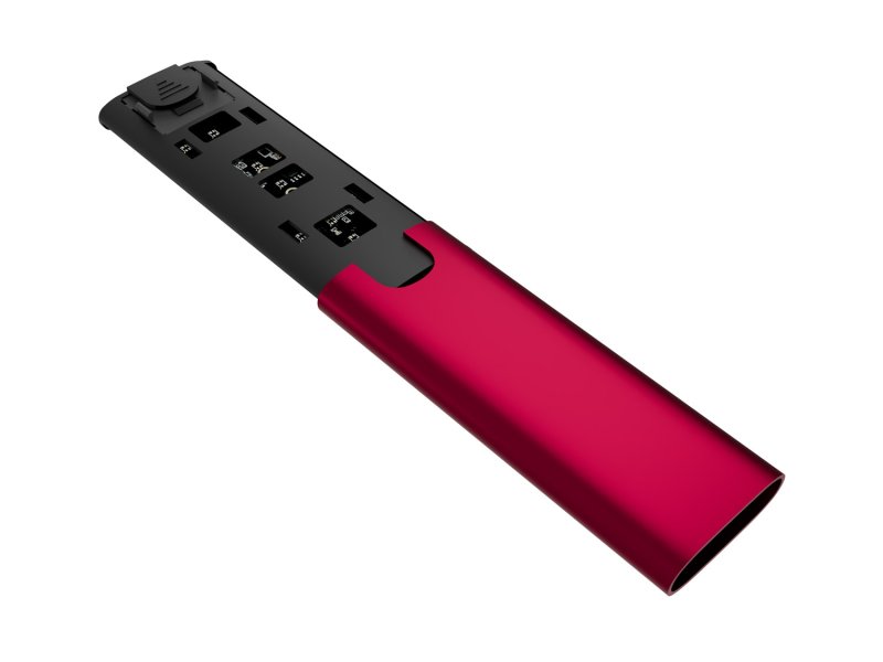 Externí box pro SSD Natec RHINO M.2 NVME LITE USB-C 3.2 GEN 2, hliníkové tělo, RUBY RED - obrázek č. 3