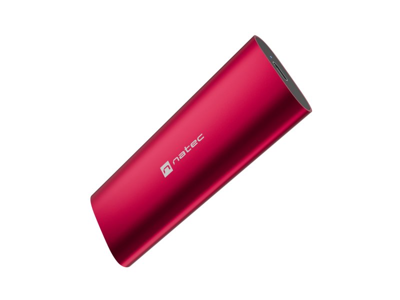 Externí box pro SSD Natec RHINO M.2 NVME LITE USB-C 3.2 GEN 2, hliníkové tělo, RUBY RED - obrázek č. 7