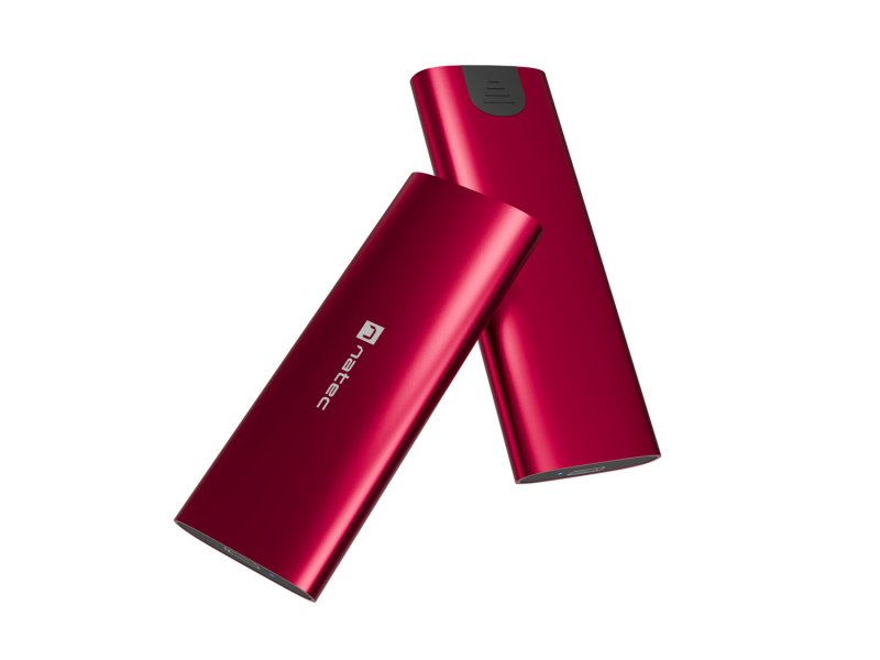 Externí box pro SSD Natec RHINO M.2 NVME LITE USB-C 3.2 GEN 2, hliníkové tělo, RUBY RED - obrázek č. 5