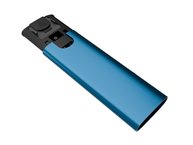 Externí box pro SSD Natec RHINO M.2 NVME LITE USB-C 3.2 GEN 2, hliníkové tělo, HORIZON BLUE - obrázek č. 4