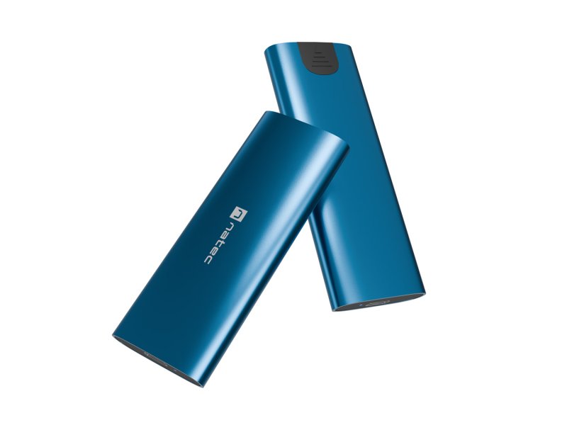 Externí box pro SSD Natec RHINO M.2 NVME LITE USB-C 3.2 GEN 2, hliníkové tělo, HORIZON BLUE - obrázek č. 5