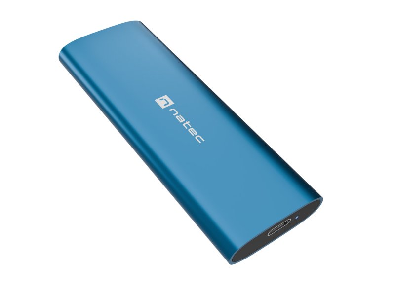 Externí box pro SSD Natec RHINO M.2 NVME LITE USB-C 3.2 GEN 2, hliníkové tělo, HORIZON BLUE - obrázek č. 1