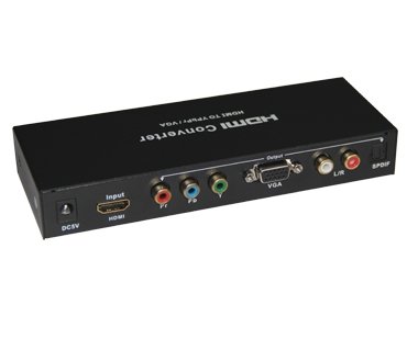 PremiumCord HDMI elektronický konvertor na komponentní AV, VGA, audio,toslink - obrázek č. 1