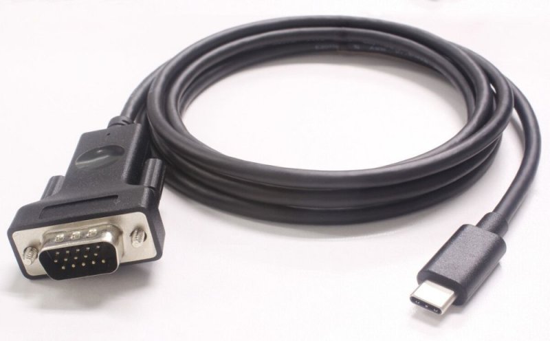PremiumCord Převodník USB3.1 na VGA, kabel 1,8m, rozlišení FULL HD 1080p@60Hz - obrázek produktu