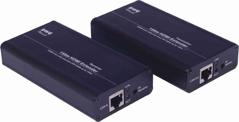 PremiumCord HDMI extender na 150m přes jeden kabel Cat5e, over IP - obrázek produktu