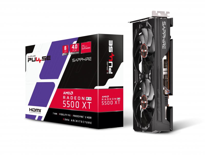 Sapphire PULSE RX 5500 XT 8GB (128) aktiv H 3xDP - obrázek č. 3