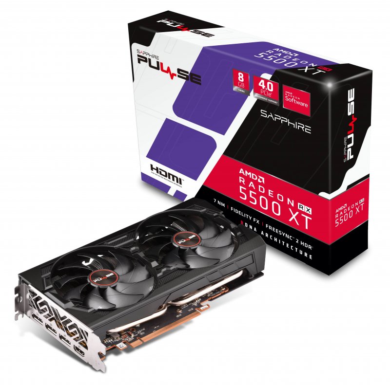 Sapphire PULSE RX 5500 XT 8GB (128) aktiv H 3xDP - obrázek č. 4