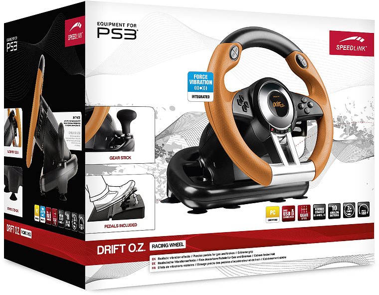 SpeedLink DRIFT O.Z. Racing Wheel - for PS3 - obrázek č. 3