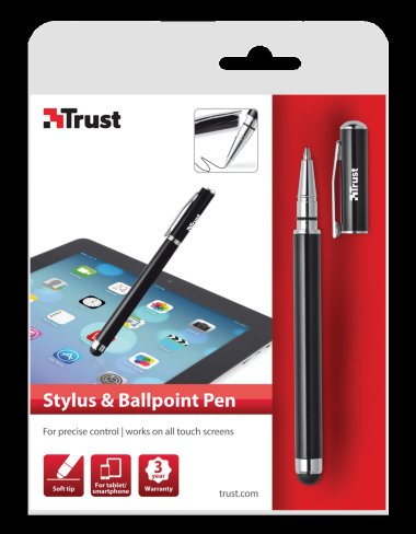 TRUST Stylus and Ballpoint Pen - black - obrázek č. 2