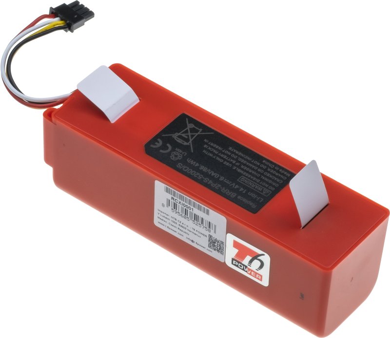 Baterie T6 Power pro Xiaomi Roborock S4, S5, S6, S7, 6000mAh, 86Wh, 8cell, Li-ion - obrázek č. 1
