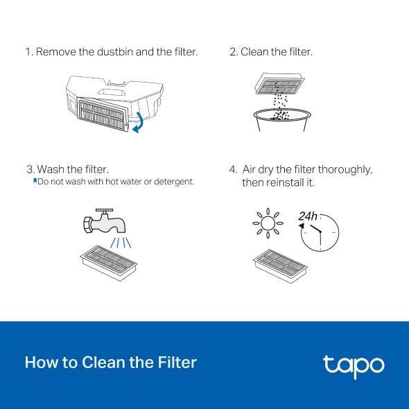 Tapo RVA520 Washable HEPA Filter - obrázek č. 3