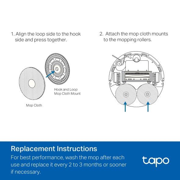 Tapo RVA310 Washable Mop Cloth - obrázek č. 4