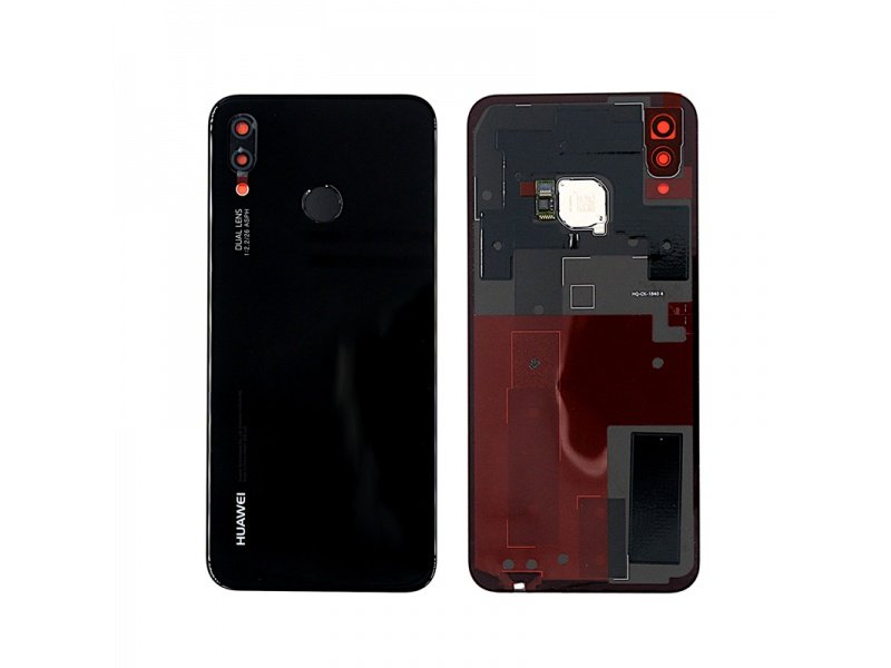 Huawei P20 Lite zadní kryt + čtečka otisku půlnoční černá (Service Pack) - obrázek produktu
