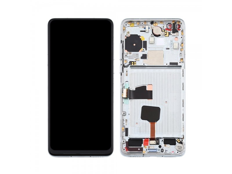 LCD displej + rámeček pro Huawei P40 Ice bílá (Service Pack) - obrázek produktu