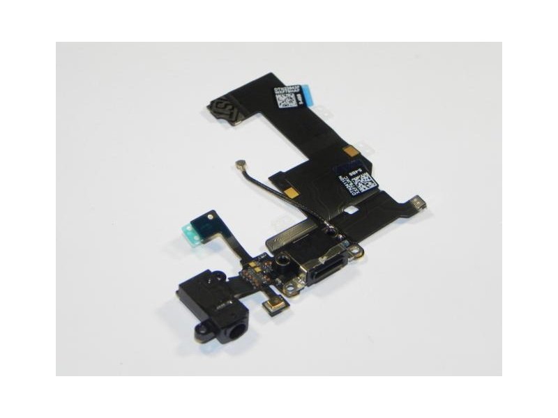 Nabíjecí port + Audio Jack konektor Flex pro Apple iPhone 5S černá - obrázek produktu