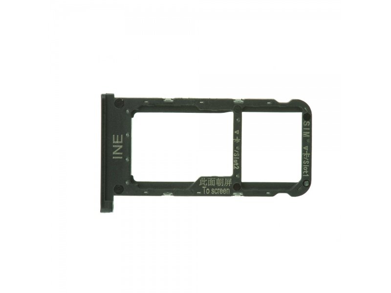 Držák na SIM kartu pro Huawei P Smart Plus černá (Service Pack) - obrázek produktu