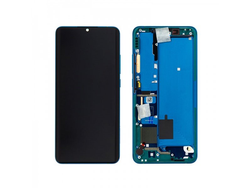 LCD displej + rámeček pro Xiaomi Mi Note 10/ Note 10 Pro Aurora zelená (Service Pack) - obrázek produktu