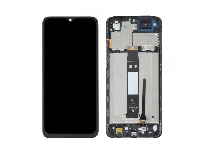 LCD + Dotyk + Rámeček pro Xiaomi Redmi A2 / A2+ (4G) (2022) černá (Service pack) - obrázek produktu