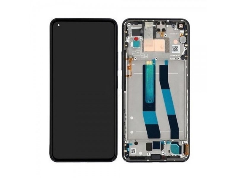LCD + Dotyk + Rámeček pro Xiaomi 11 Lite NE 5G černá (Service Pack) - obrázek produktu