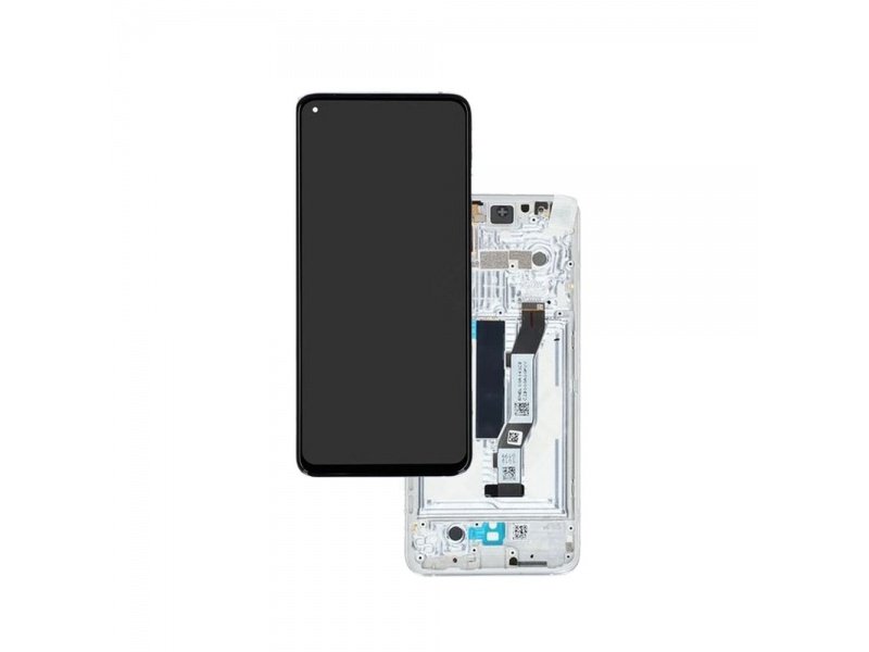 LCD displej + rámeček pro Xiaomi Mi 10T / Mi 10T Pro stříbrná (Service Pack) - obrázek produktu