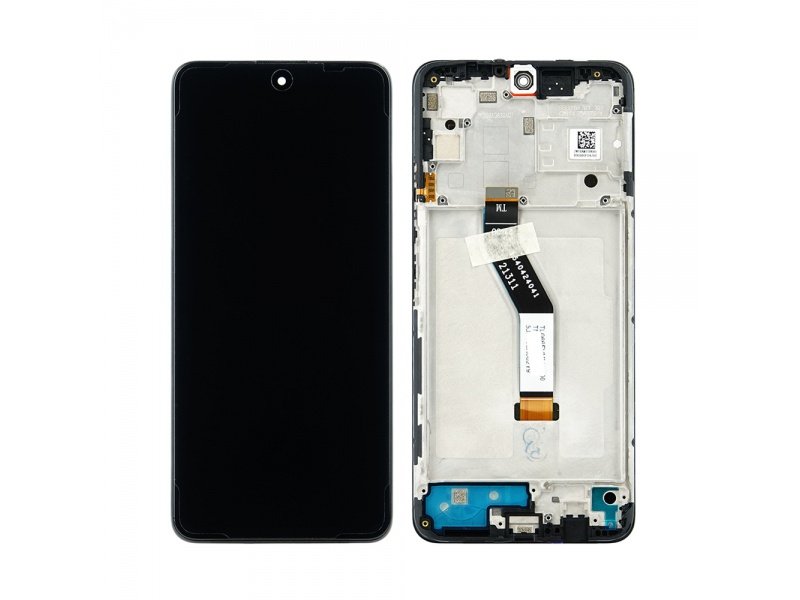 LCD + Dotyk + Rámeček pro Xiaomi Poco M4 5G (2022) černá/Tarnish (Service pack) - obrázek produktu