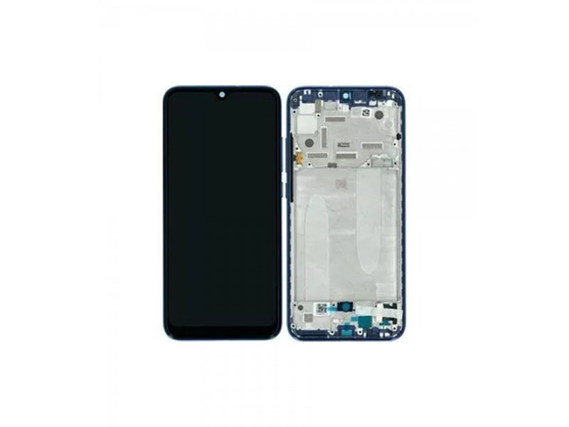 LCD displej + rámeček pro Xiaomi Mi A3 modrá (Service Pack) - obrázek produktu