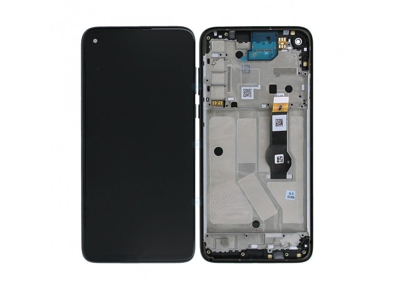 LCD displej + rámeček pro Motorola G8 Power černá (Service Pack) - obrázek produktu
