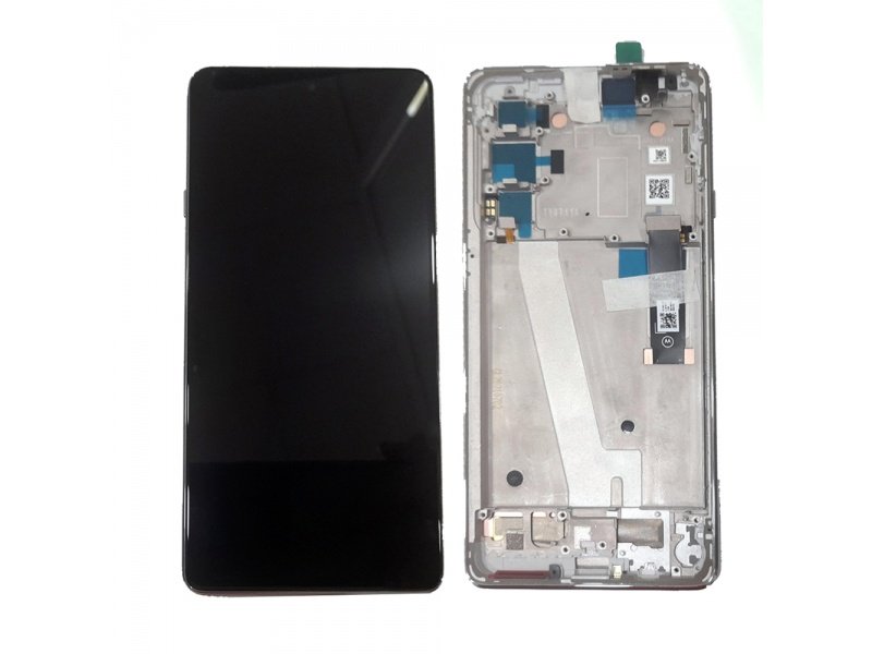 LCD displej + rámeček pro Motorola Edge 20 Frosted bílá (Service Pack) - obrázek produktu