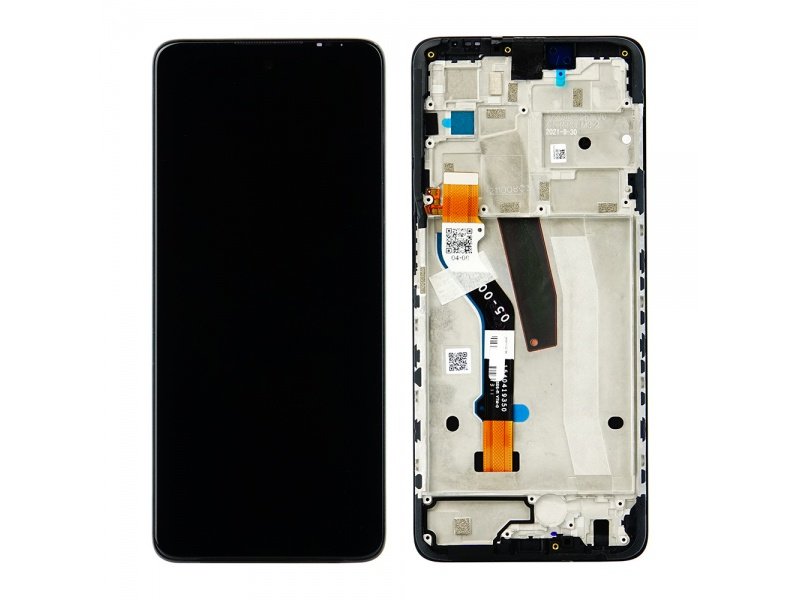 LCD displej + rámeček pro Motorola G51 černá (Service Pack) - obrázek produktu